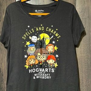 Harry Potter and Friends Black Women T-shirt in size Large